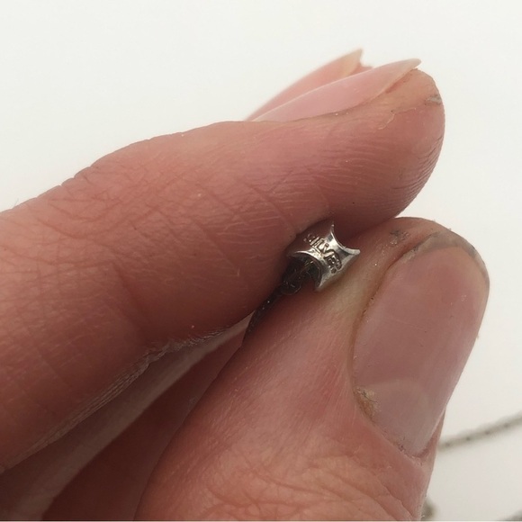 VTG Sterling Freshwater Pearl Dangle Teard Drop Shape Pendant & Chain 18” & 1.1” - Picture 7 of 9